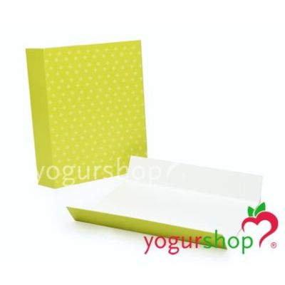 Suporte Porta WAFFLES de cartão verde Caixa 500 un